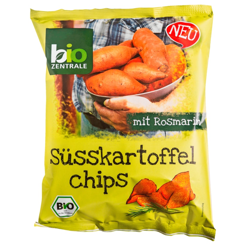 Biozentrale Bio Süßkartoffelchips mit Rosmarin 75g